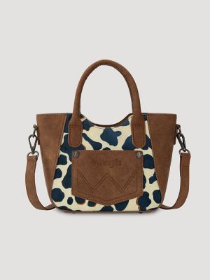Colorblock Cow Print Small Cross Body