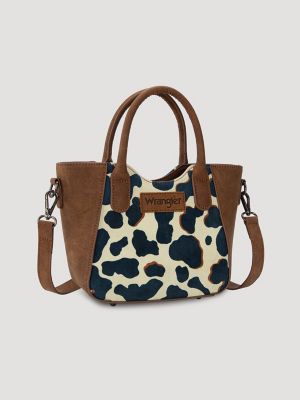 Colorblock Cow Print Small Cross Body