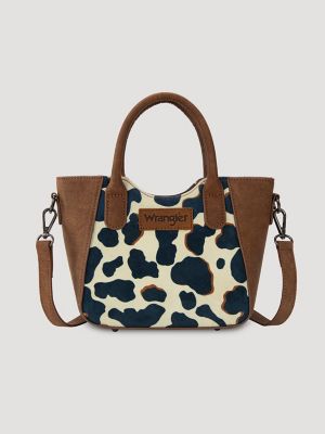 Colorblock Cow Print Small Cross Body