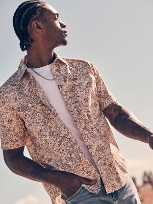 Men's Print Camp Shirt in Floral