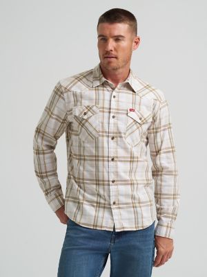 Men's Slim Fit Plaid Shirt