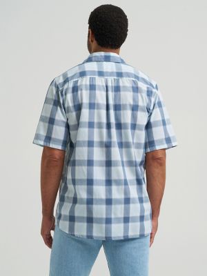 Mens Heritage Plaid Poplin Shirt:Skylight Heather:M alternative view 2