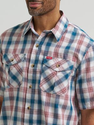 Mens Heritage Plaid Poplin Shirt:Apple Butter Heather:5X alternative view 3