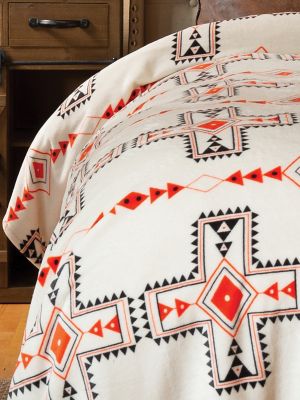 Wrangler Santa Fe Sun Queen Plush Blanket