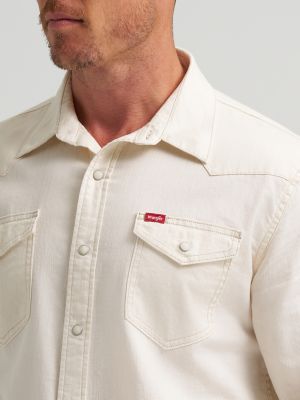 Men's Denim Western Snap Shirt