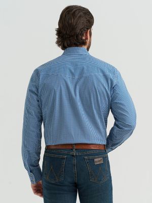 Men's 20X&reg; Competition Advanced Comfort Long Sleeve Two Pocket Western Snap Shirt in Midnight Blue alternative view 2