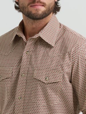 Мужские рубашки Wrangler Men's 20X® Competition Advanced Comfort Long Sleeve Two Pocket Western Snap Shirt — фото 4