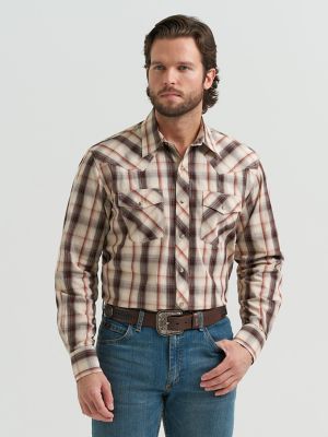 Men's 20X&reg; Competition Advanced Comfort Long Sleeve Two Pocket Western Snap Shirt in Golden Brown alternative view