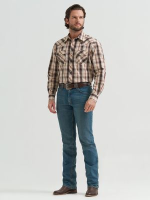 Men's 20X&reg; Competition Advanced Comfort Long Sleeve Two Pocket Western Snap Shirt in Golden Brown alternative view 2