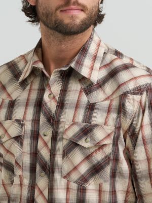 Men's 20X&reg; Competition Advanced Comfort Long Sleeve Two Pocket Western Snap Shirt in Golden Brown alternative view 4