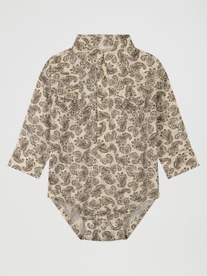 Baby Boy's Long Sleeve Western Snap Bodysuit