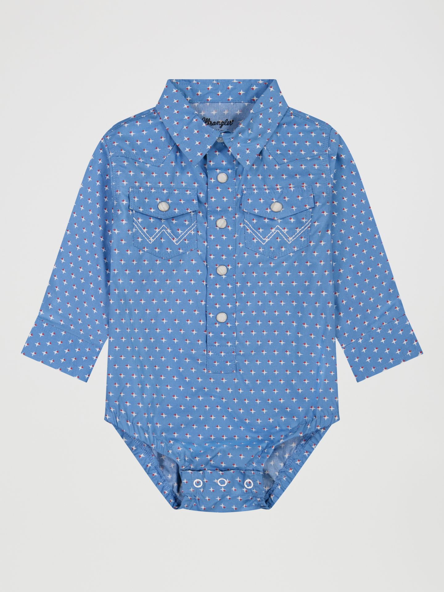 Детское боди Wrangler Western с длинным рукавом, цвет: Americana — фото 1