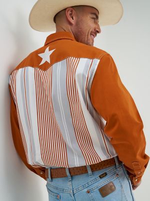 Lone Star Brushpopper Western Snap Workshirt in Texas