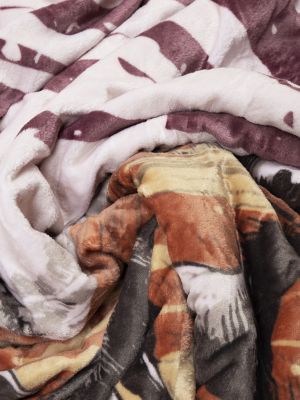 Wrangler Lounge Plush Sherpa Blanket in Multi