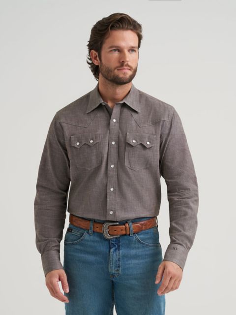 Мужские рубашки Wrangler Cody Johnson Two Pocket Western Snap Shirt