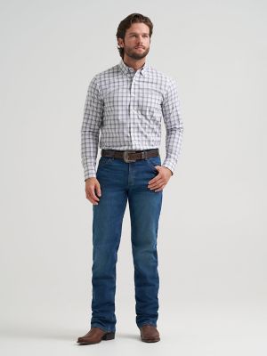 Men's Cody Johnson One Pocket Button Down Shirt in Heritage Grey