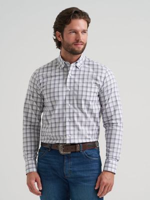 Men's Cody Johnson One Pocket Button Down Shirt in Heritage Grey