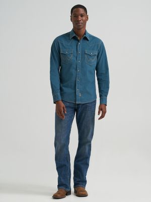Men's Wrangler Retro&reg; Premium Western Snap Corduroy Shirt