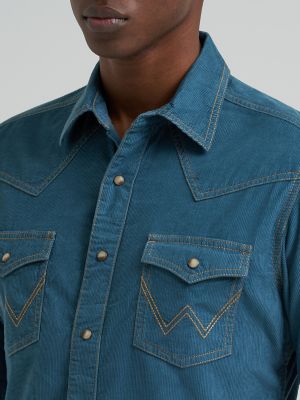 Men's Wrangler Retro&reg; Premium Western Snap Corduroy Shirt