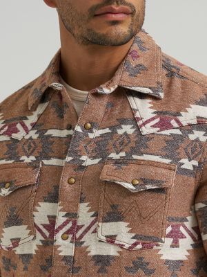 Men's Wrangler Retro&reg; Premium Western Snap Jacquard Shirt