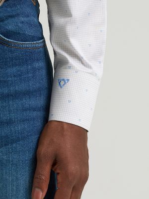 Men's Cody Johnson One Pocket Button Down Shirt in Cojo Check