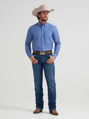 Men's Cody Johnson One Pocket Button Down Shirt in Arrow Dots