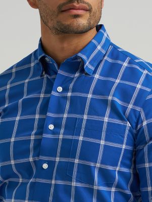 Men's Cody Johnson One Pocket Button Down Shirt in Bluebell Plaid alternative view 3