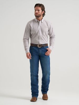 Mens Cody Johnson 1 Pocket Button Shirt:Wine Stripes:M alternative view