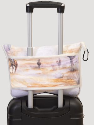 Wrangler Travel Blanket in Cowboy Sunrise