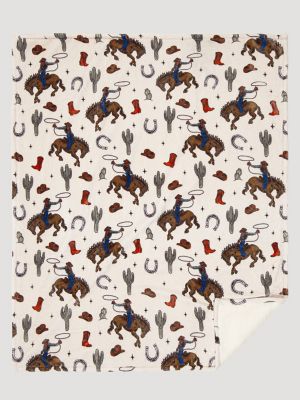 Wrangler Lounge Plush Sherpa Blanket