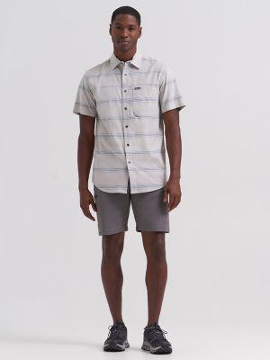 Men's Stripe Outdoor Shirt in Monument