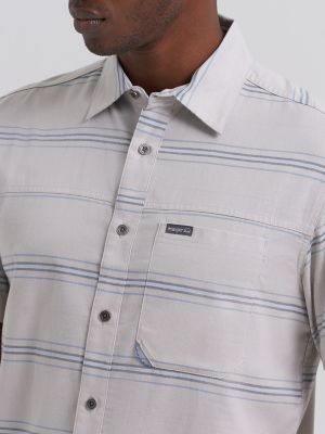 Men's Stripe Outdoor Shirt in Monument