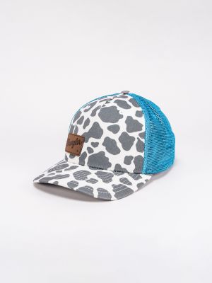 Women's Cow Print Mesh Trucker Hat