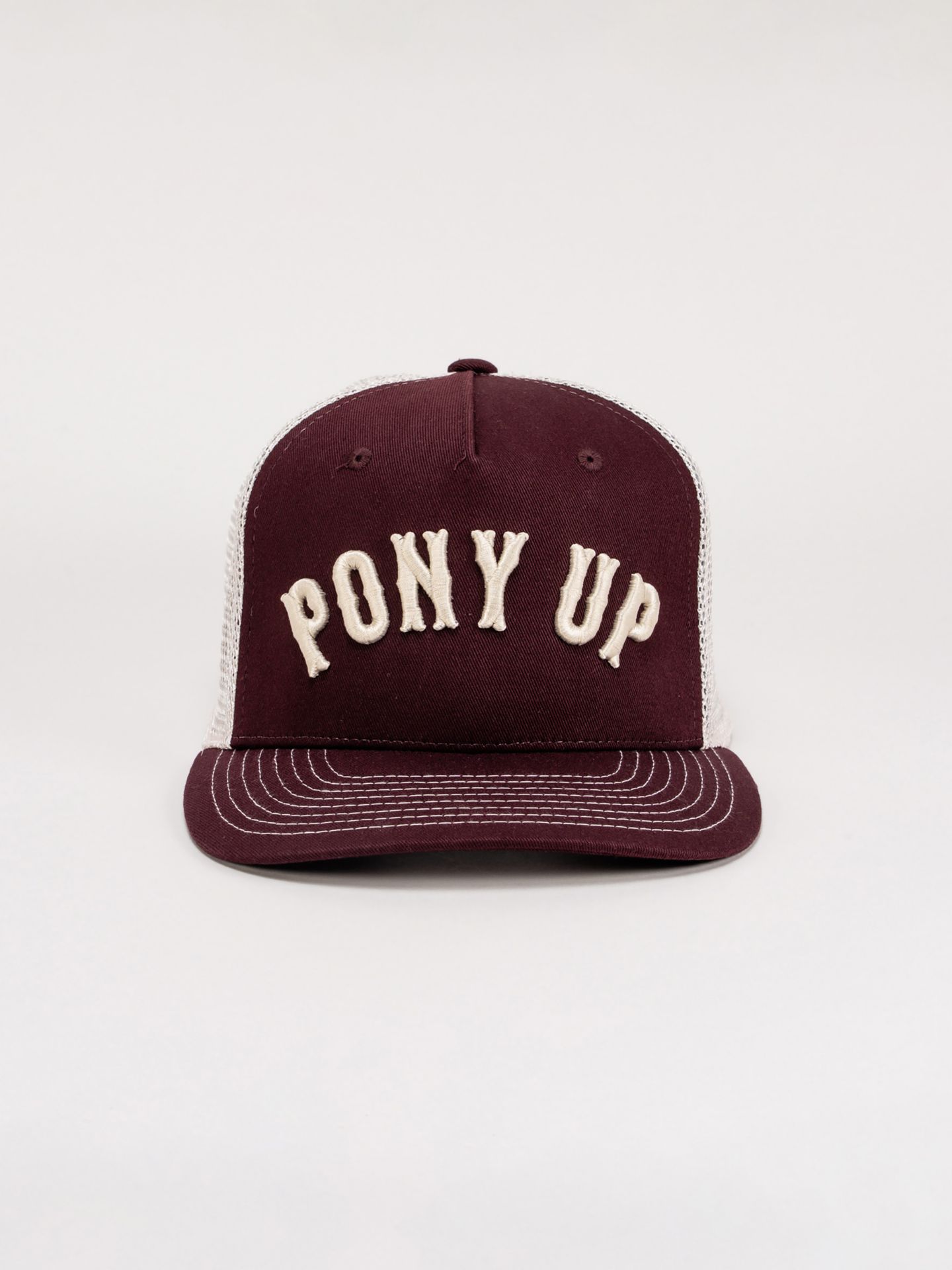 Женская кепка Wrangler Pony Up Trucker Hat, цвет: Бордовый — фото 2