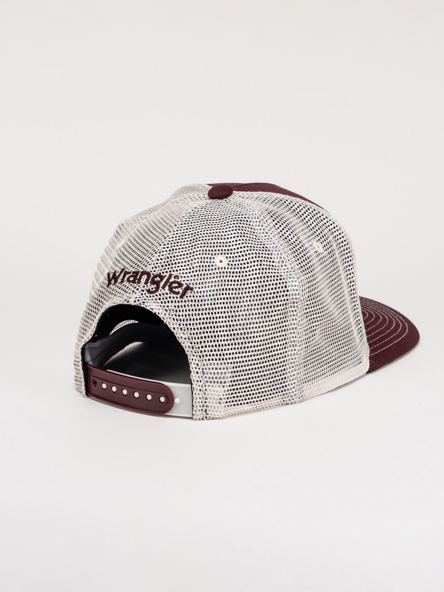 Женская кепка Wrangler Pony Up Trucker Hat, цвет: Бордовый — фото 3