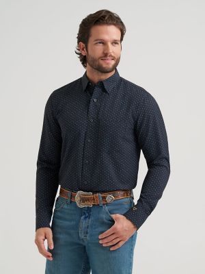 Men's Cody Johnson Performance Button Down Shirt in D Spots