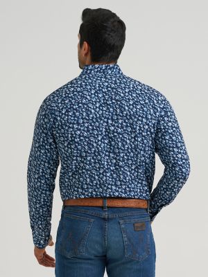 Men's Cody Johnson Performance Button Down Shirt in Peacock Floral