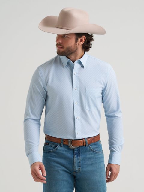 Мужские рубашки Wrangler Men's Cody Johnson Performance Button Down Shirt