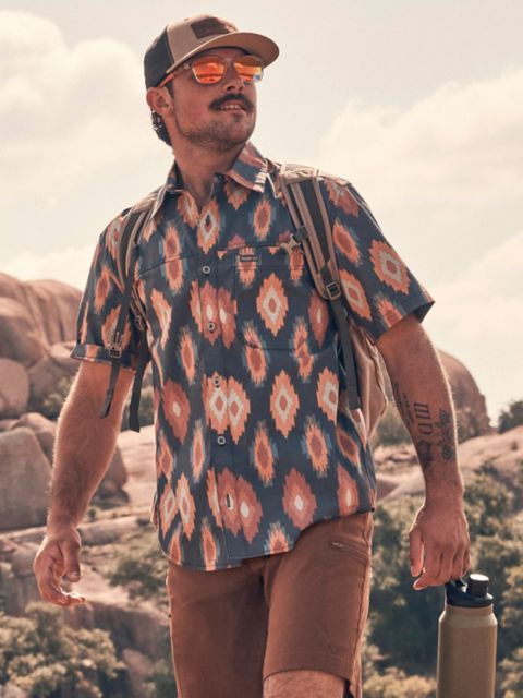 Мужские рубашки Wrangler Men's Ikat Outdoor Shirt