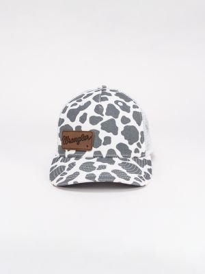 Women's Cow Print Mesh Trucker Hat