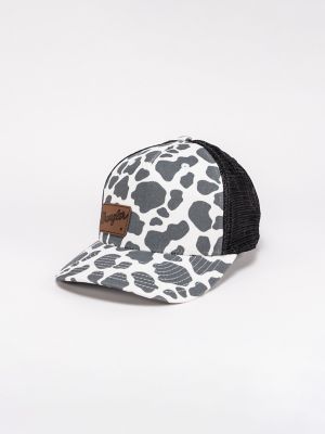 Women's Cow Print Mesh Trucker Hat