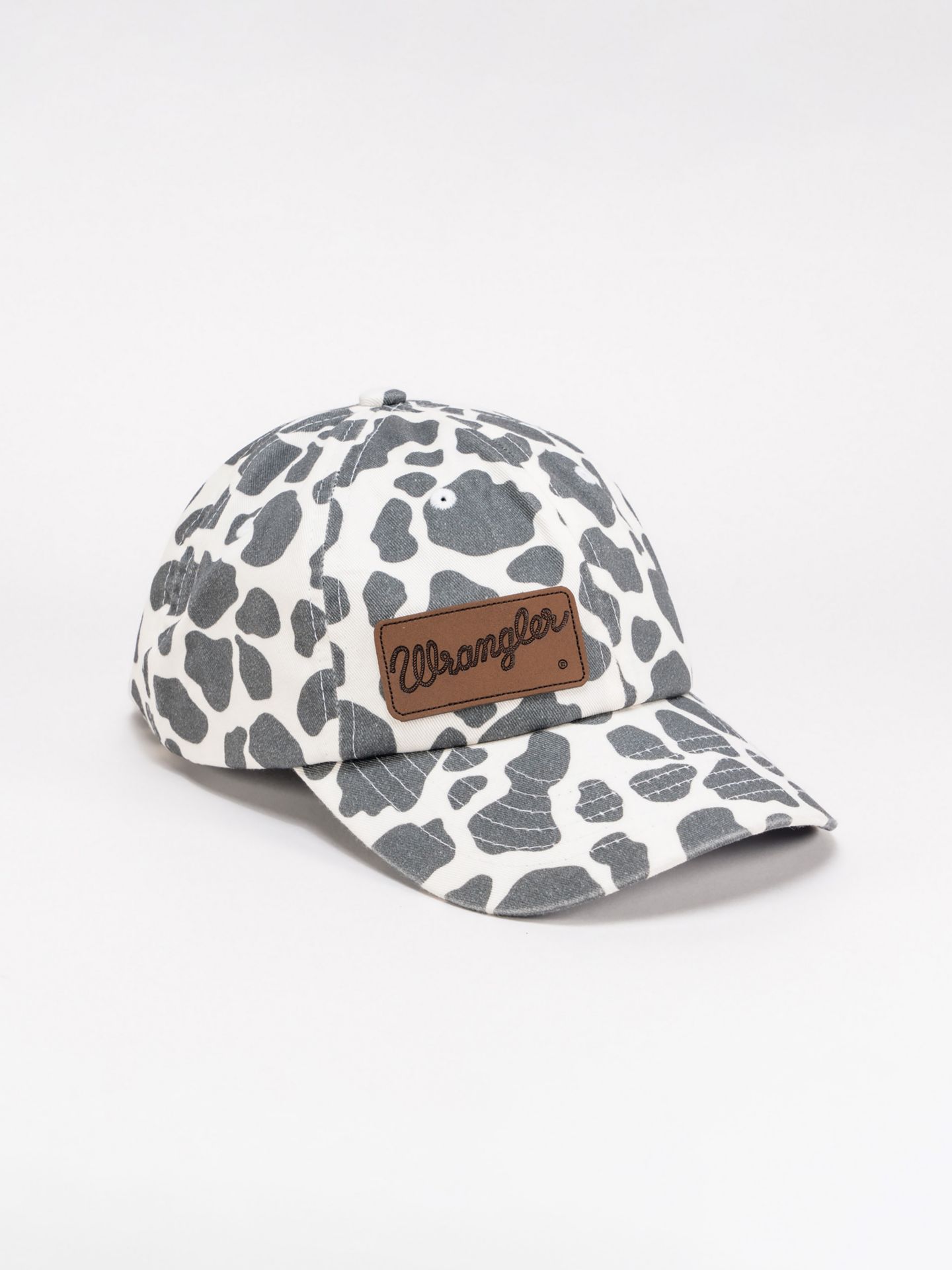 Женская кепка Wrangler Cow Print, цвет: Чёрный / Белый — фото 1