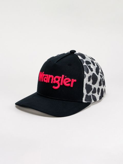 Женские головные уборы Wrangler Women's Cow Print Trucker Hat
