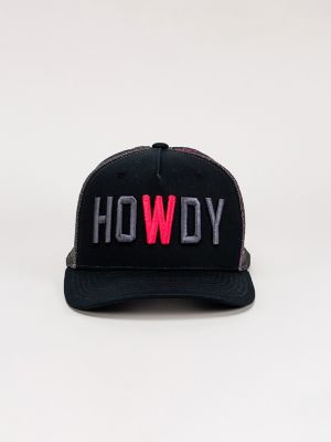 Womens Howdy Trucker Hat:Grey:One Size alternative view
