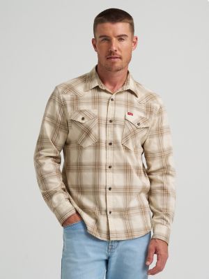 Men's Slim Fit Plaid Shirt
