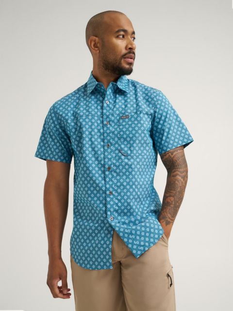 Мужские рубашки Wrangler Men's Print Outdoor Shirt
