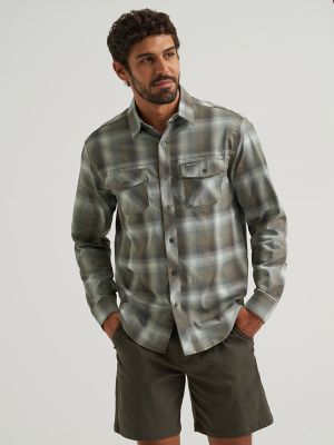 Men's Plaid Outdoor Shirt from Wrangler - $24.99