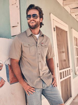 Men's Relaxed Stretch Poplin Shirt