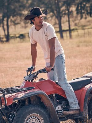 Wrangler&reg; Toughlite&trade; Cowboy Cut&reg; Slim Fit Jean in Light Wash
