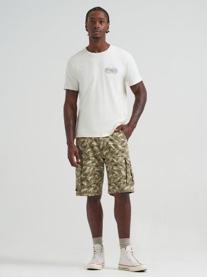 Men's Relaxed Utility Cargo Short in Brushstroke Camo